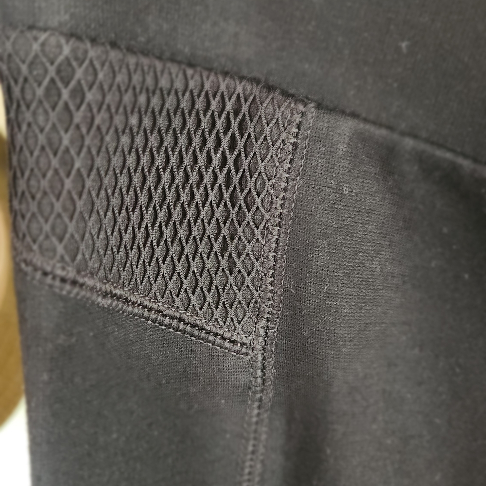 White House Black Market Black Leggings with Mesh Detail